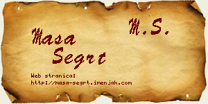Maša Šegrt vizit kartica